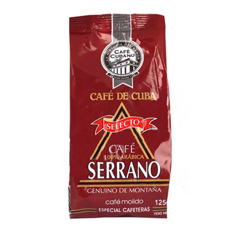 Молотый Serrano кофе обжаренный  молотый 500 гр., Куба