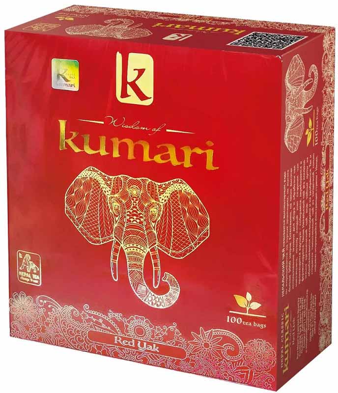 Kumari Red Yak / Кумари Ред Як непальский черный чай в пакетиках, 100 шт*2 гр., Непал