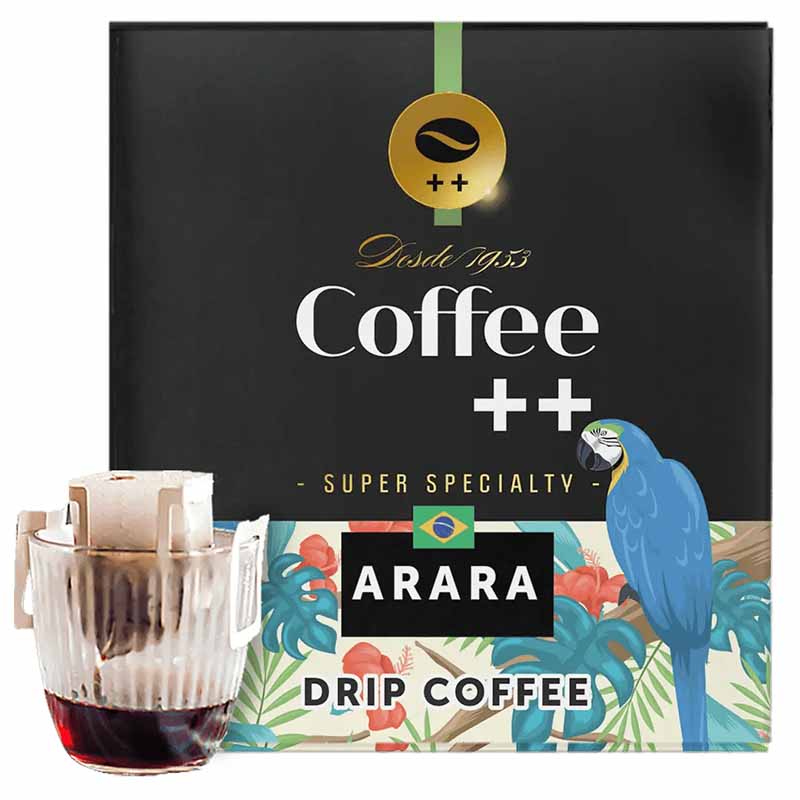 Coffee ++ Arara/Кофе ++ Арара,молотый в фильтр-пакетах 10*10 грамм, Бразилия