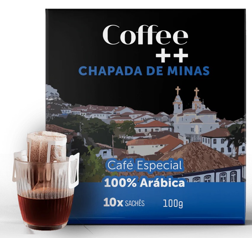 Coffee ++ Chapada de Minas/Кофе++ Чапада де Минас, молотый в фильтр-пакетах 10*10 грамм, Бразилия