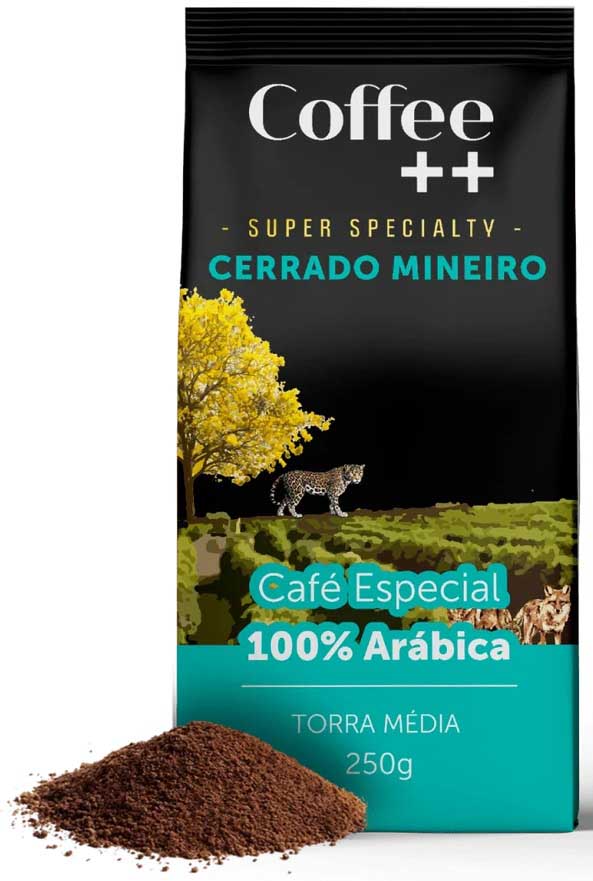 Coffee ++ Cerrado Mineiro/Кофе++ Серрадо Минейро, молотый, пакет 250 грамм, Бразилия