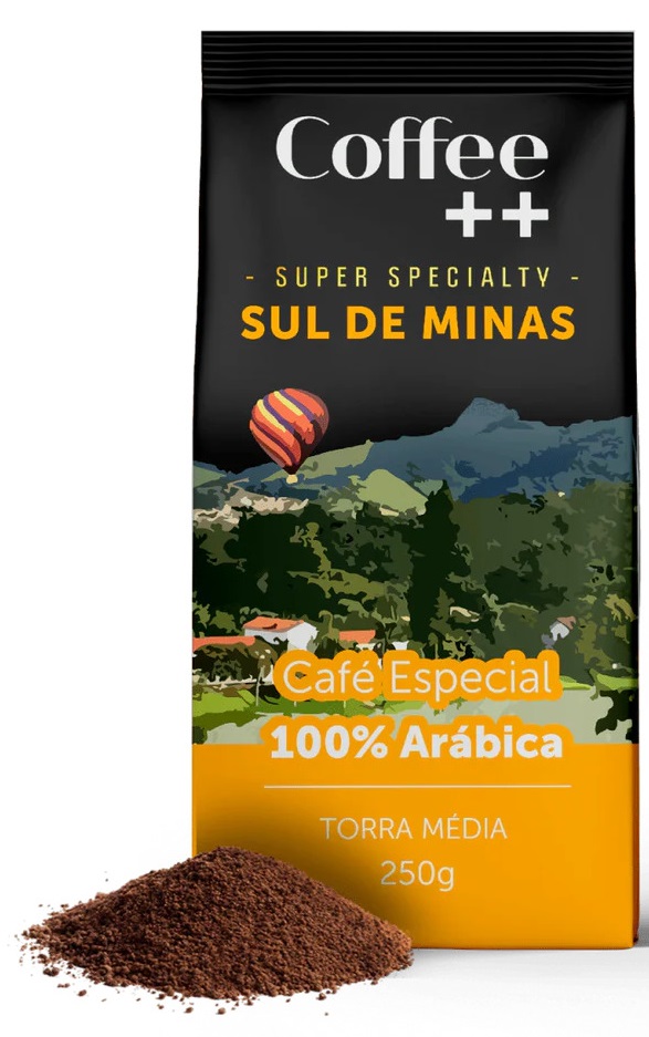Coffee ++ Sul De Minas/Кофе++ Сул де Минас,молотый, пакет 250 грамм, Бразилия